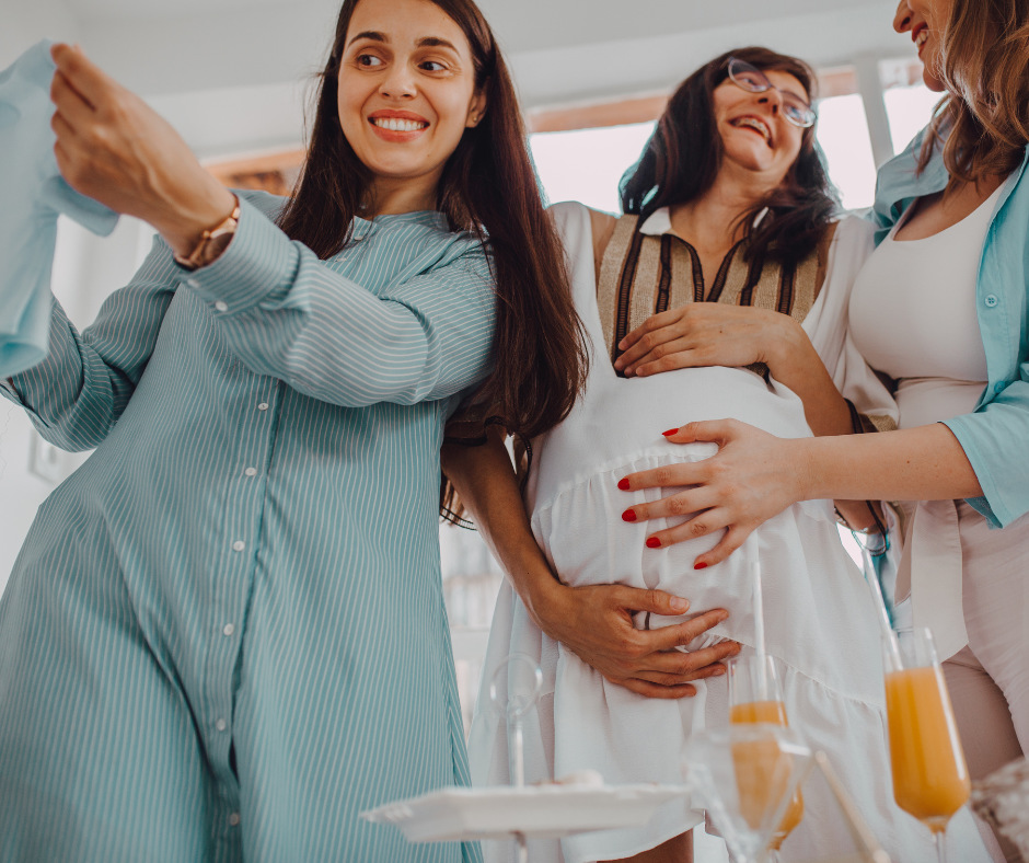 Goście na baby shower