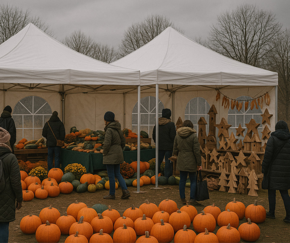 Festiwal dyniowy pod mobilnym zadaszeniem