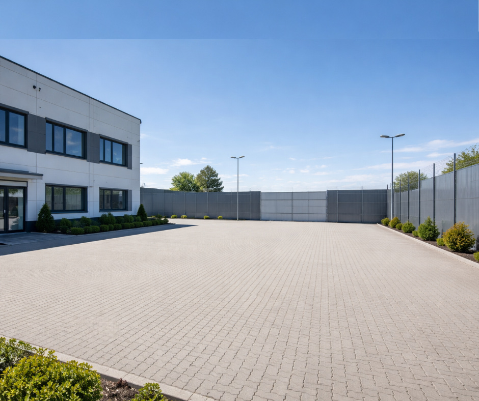 Miejsce do ustawienia namiotu magazynowego