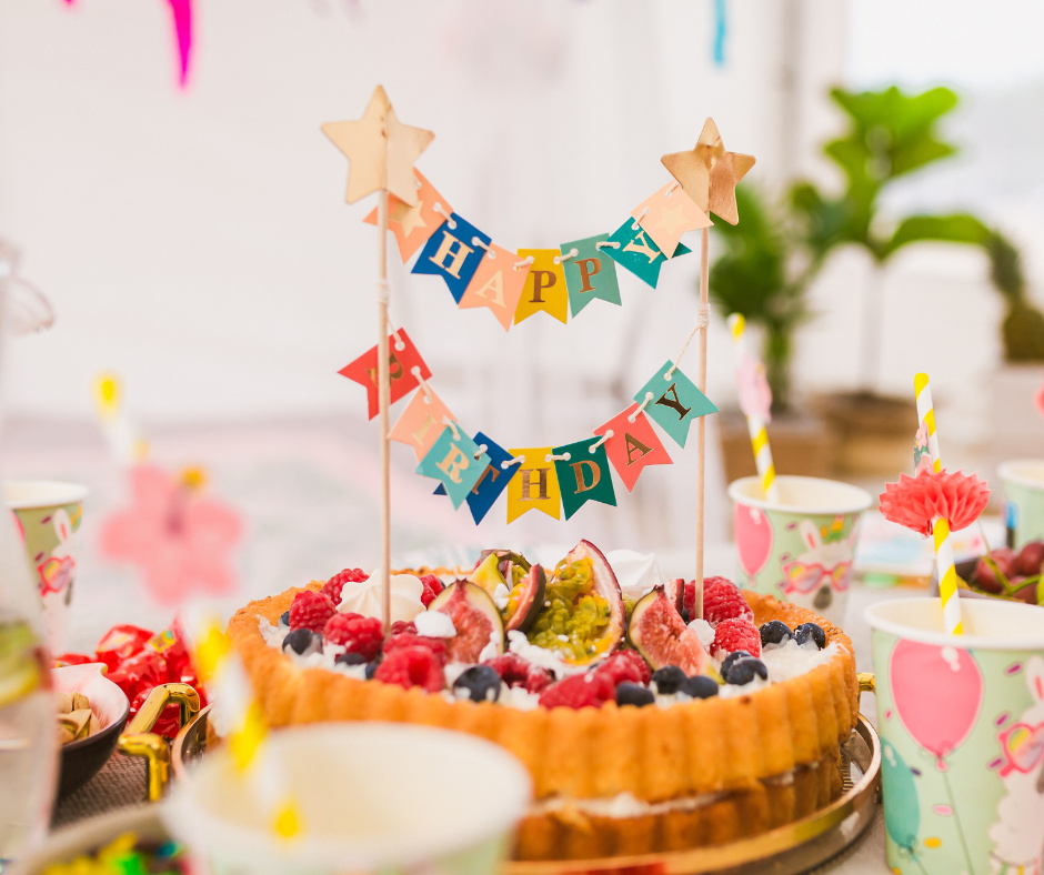 Kolorowe dodatki do namiotu imprezowego