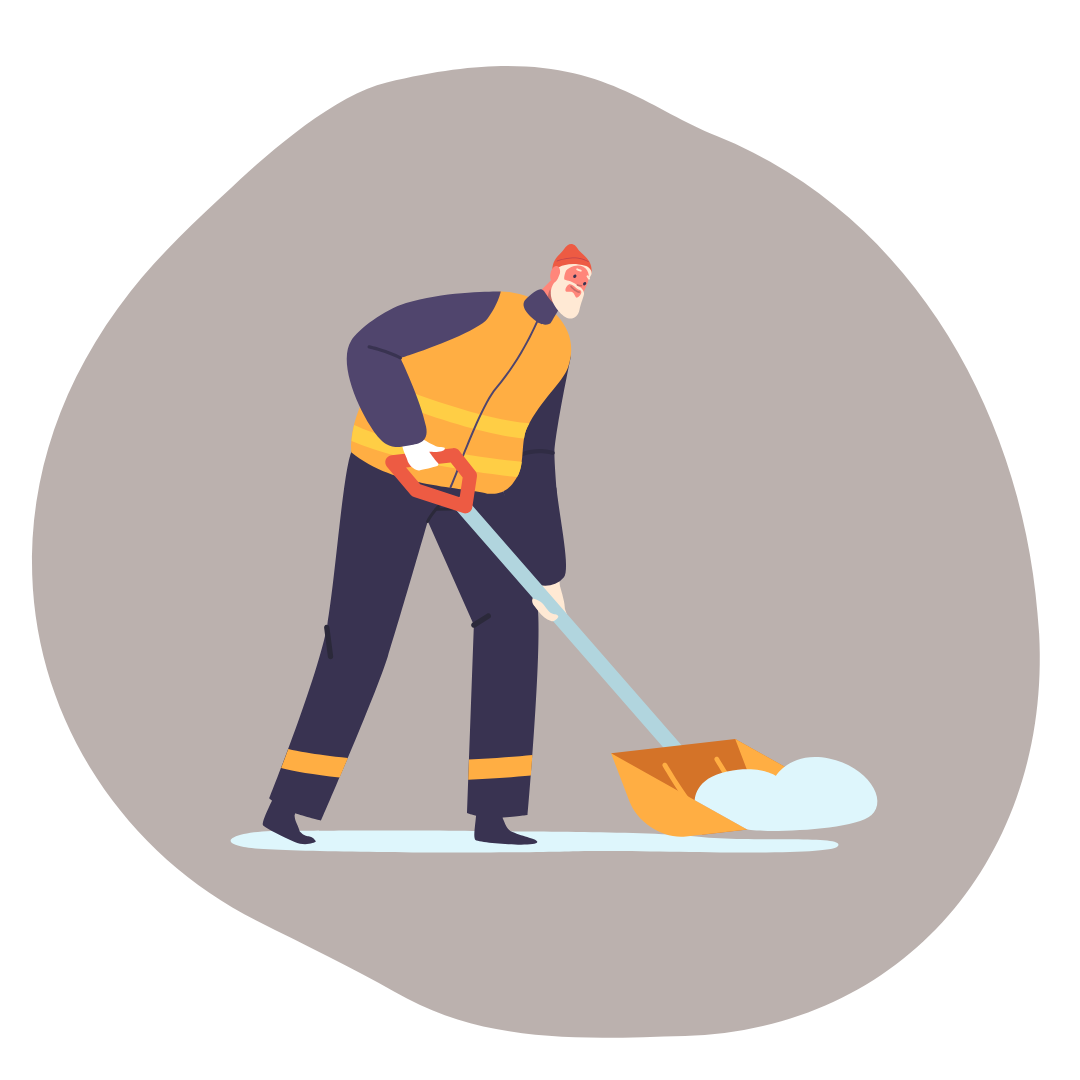 Usuwanie śniegu i zanieczyszczeń z dachu mobilnego zadaszenia