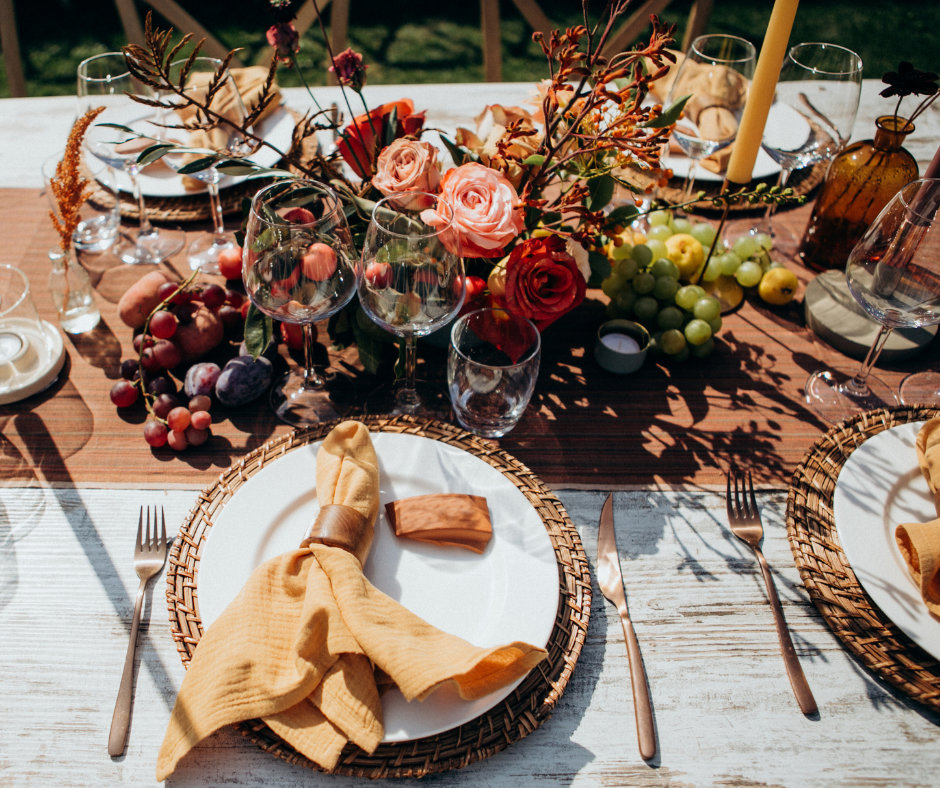 Weselna zastawa stołowa