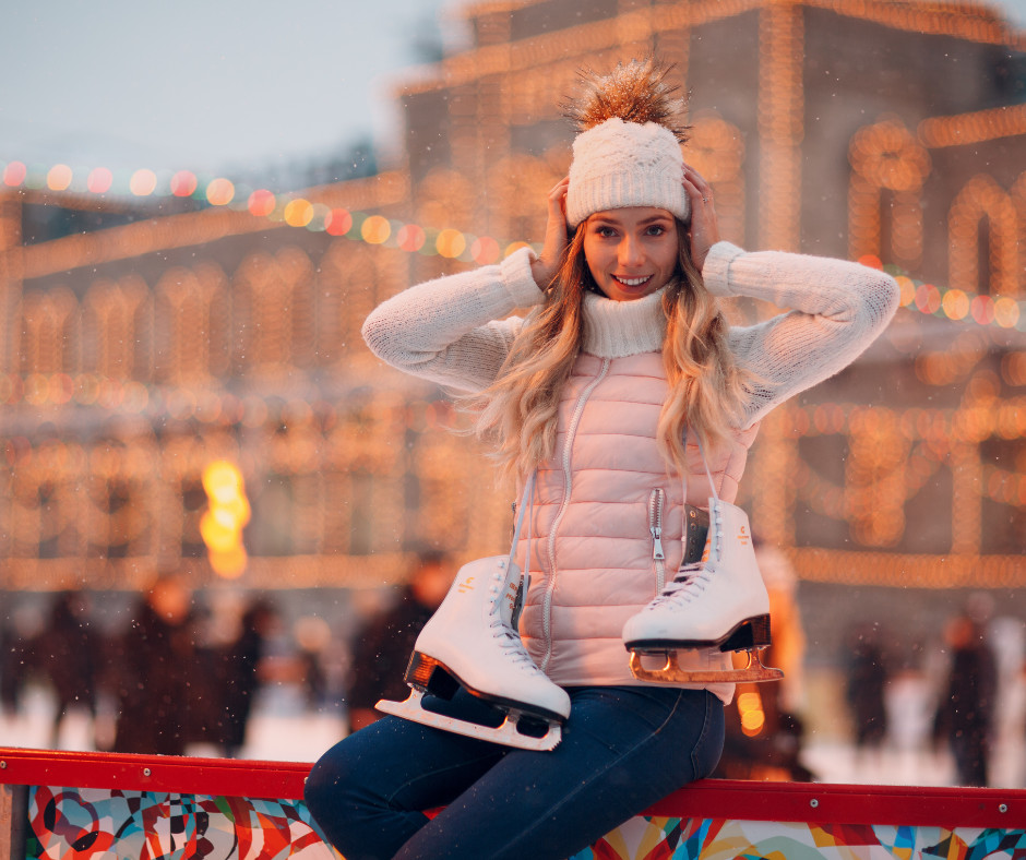 Strefa odpoczynku przy lodowisku