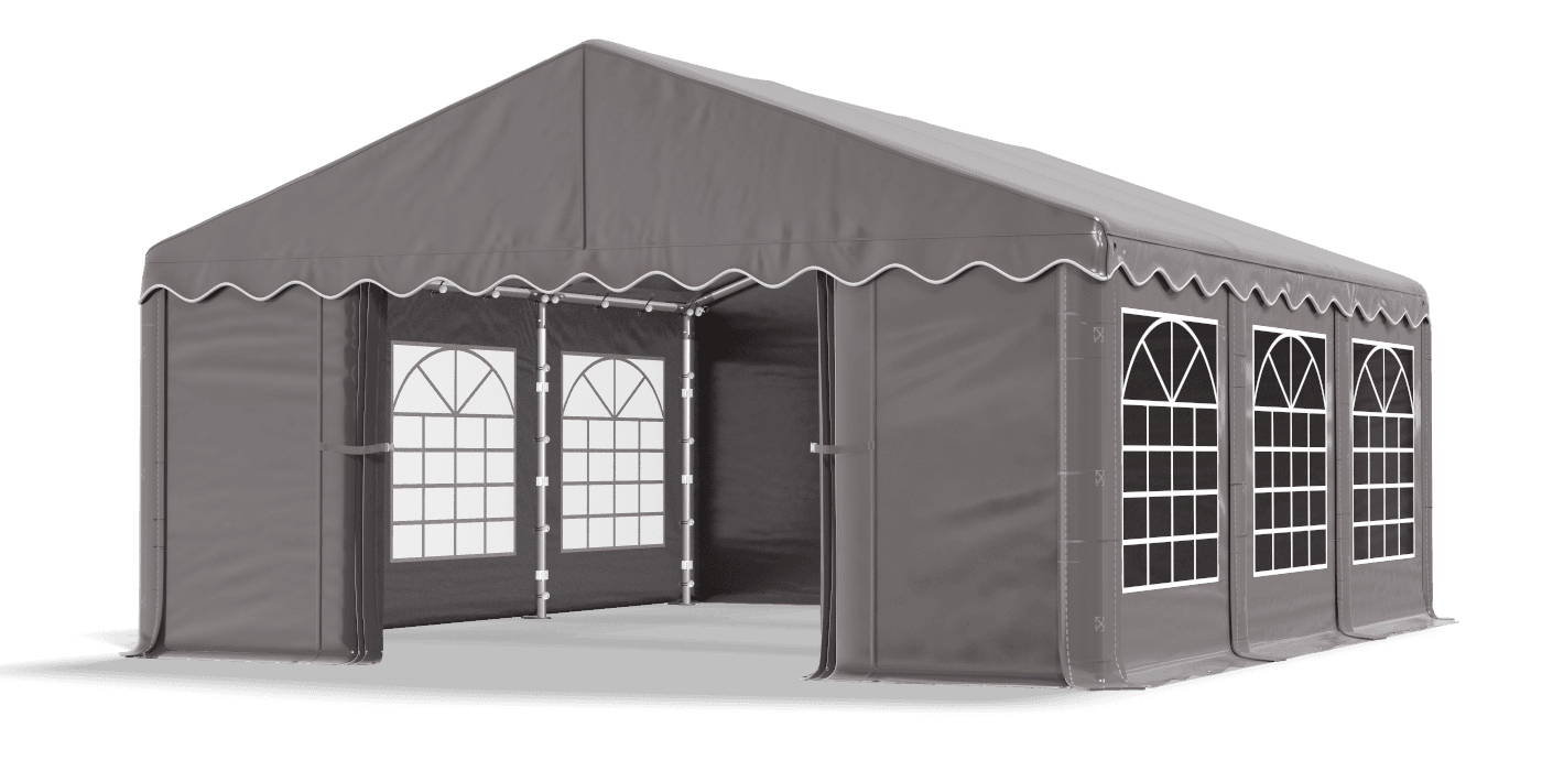 Szary namiot dla szkoły