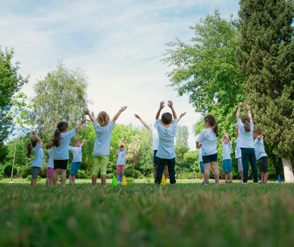 Lekcja WF-u na świeżym powietrzu