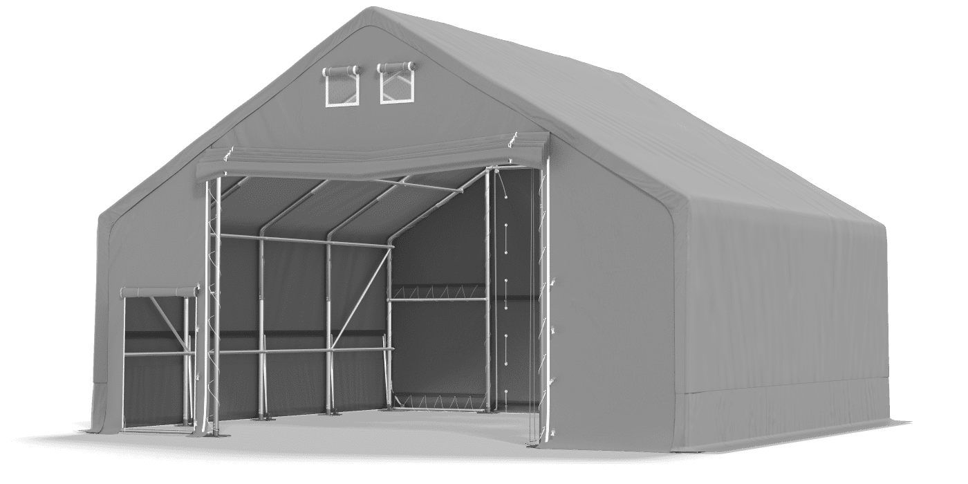 Duża hala namiotowa