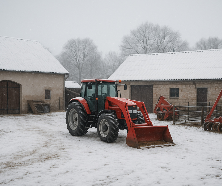 Traktor w gospodarstwie rolniczym