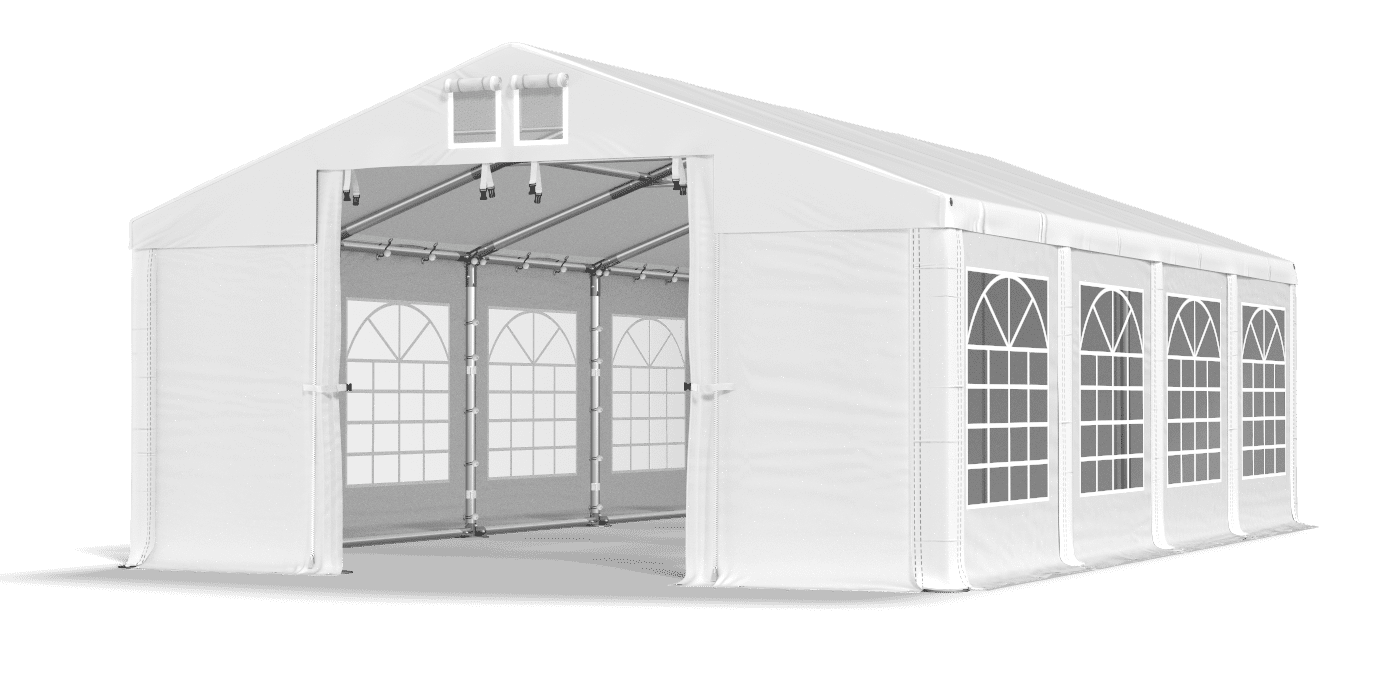 Biały namiot handlowy