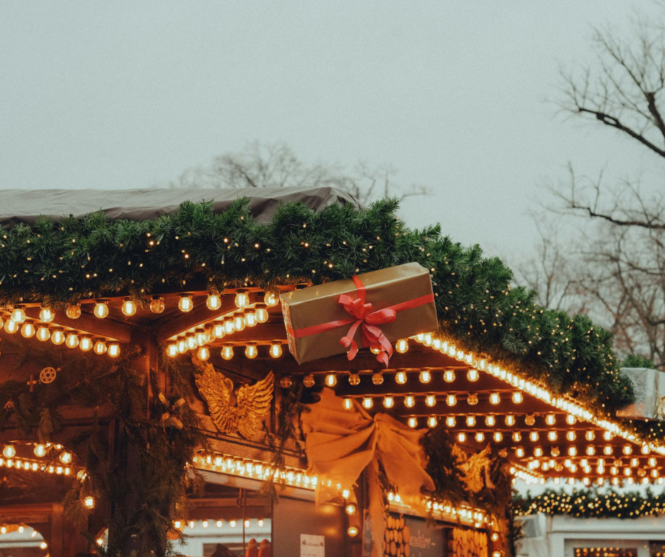 Nastrojowe oświetlenie namiotu handlowego