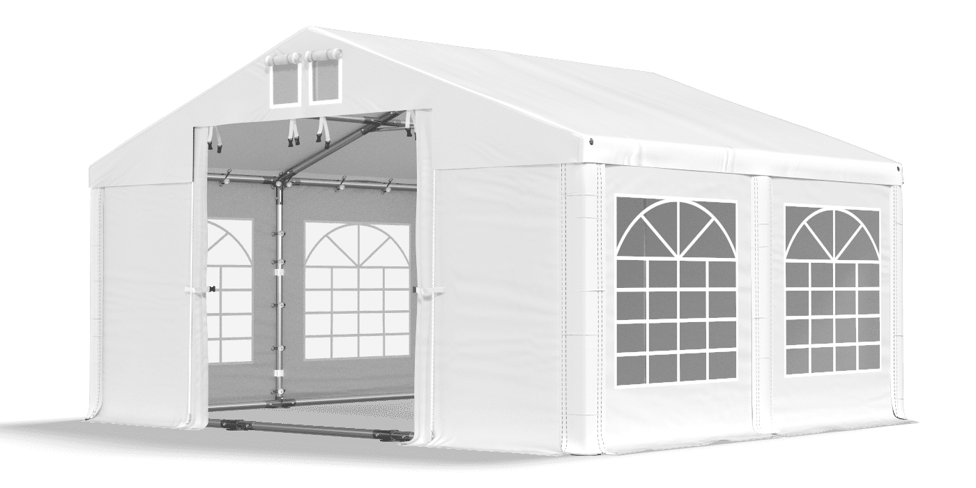 Biały namiot ogrodowy