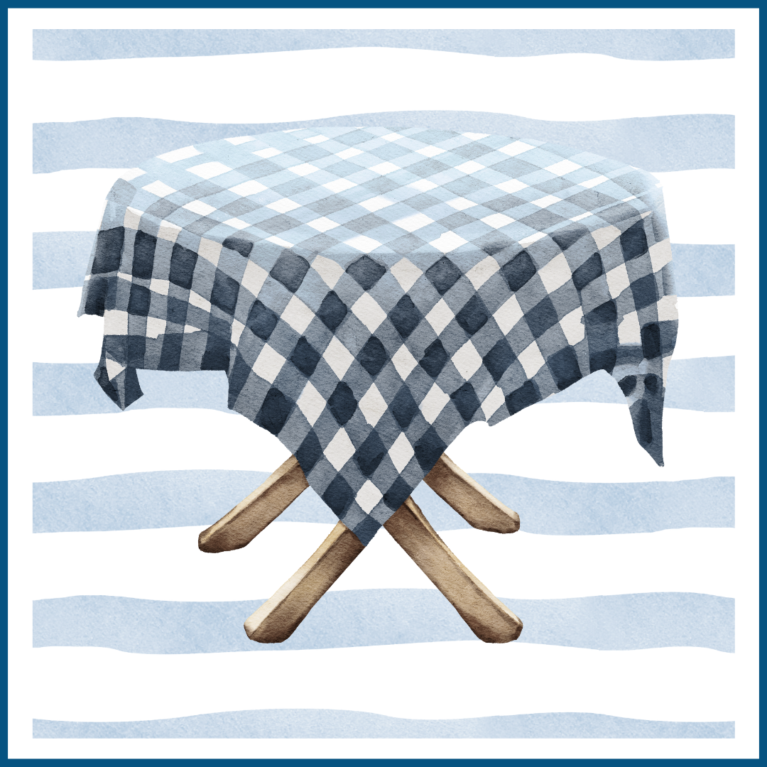 Mały stolik do namiotu ogrodowego