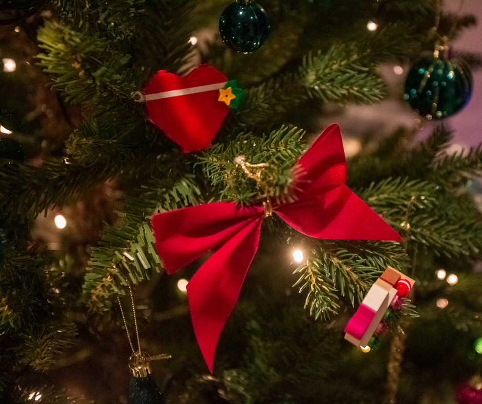 Ozdoby choinkowe Czerwone dekoracje świąteczne