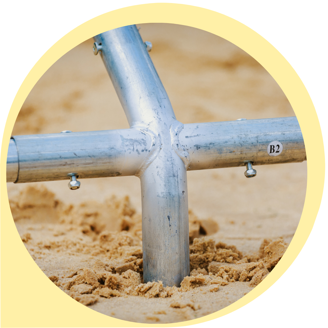 Stabilna konstrukcja namiotu imprezowego