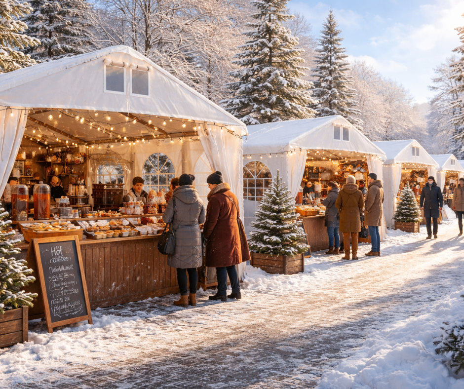 Punkty gastronomiczne w namiotach cateringowych