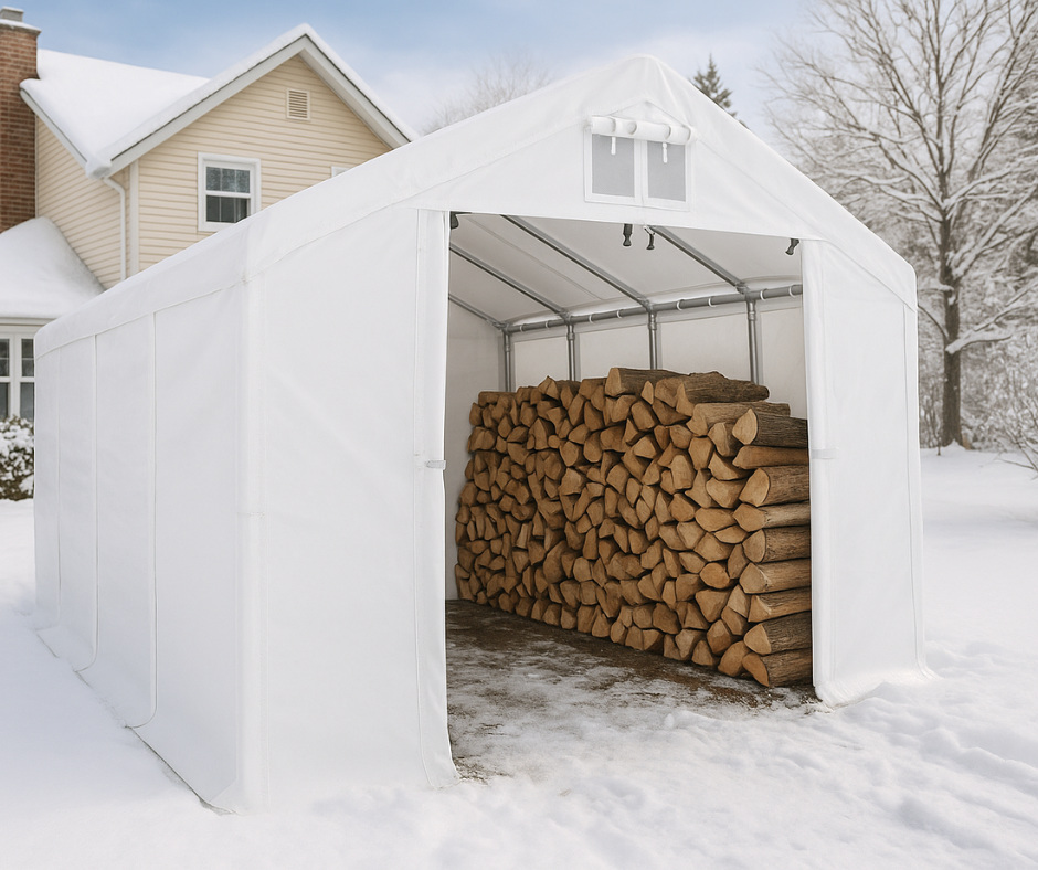 Jak wykorzystać namiot magazynowy zimą? 5 praktycznych zastosowań dla domu i ogrodu