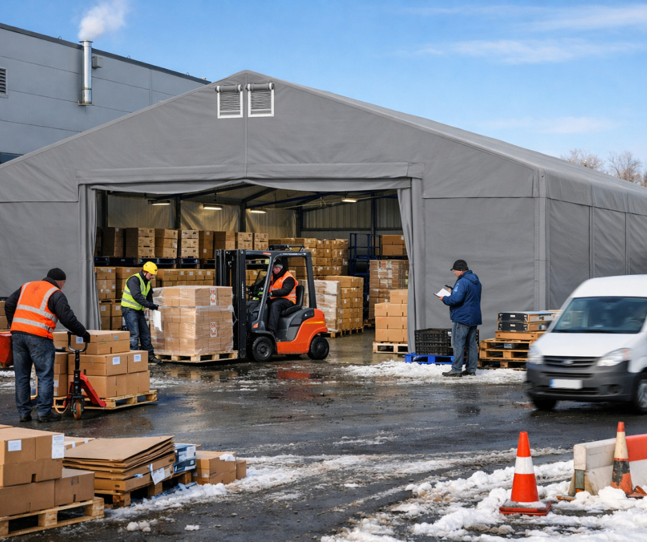 Jak zabezpieczyć namiot magazynowy zimą? Praktyczny poradnik