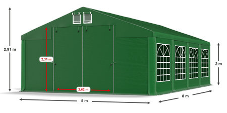 5x8 m Namiot imprezowy - Klasyk (art. 56089)