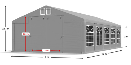 3x10 m Namiot imprezowy - Klasyk (art. 4955)