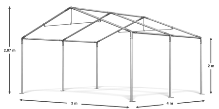 3x4 m Namiot imprezowy - Klasyk (art. 4620)