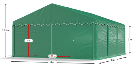 5x6 m Namiot magazynowy - Ekonomiczny (art. 771343)