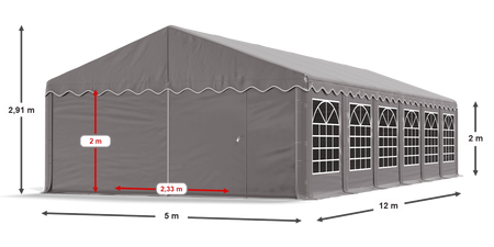 5x12 m Namiot imprezowy - Ekonomiczny (art. 1038654)