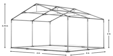 4x4 m Namiot imprezowy - Klasyk (art. 27832)