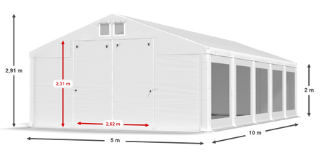 5x10 m Namiot Imprezowy - Komfort (art. 590414)