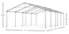 3x9 m Namiot magazynowy - Ekonomiczny (art. 966023)
