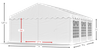 3x6 m Namiot ogrodowy - Ekonomiczny (art. 13)