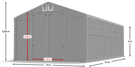 6x10 m Namiot magazynowy - Klasyk (art. 251500)