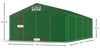 4x6 m Namiot magazynowy - Klasyk (art. 228858)