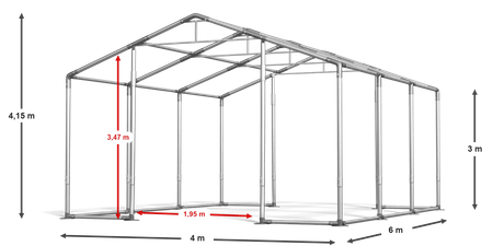 4x6 m Namiot imprezowy - Klasyk (art. 28696)