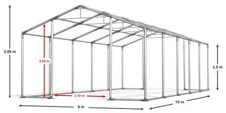 6x10 m Namiot imprezowy - Klasyk (art. 14914)