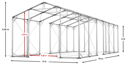 8x18 Namiot magazynowy - Klasyk (art. 260081)