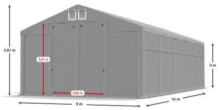 5x10 m Namiot magazynowy - Klasyk (art. 234052)
