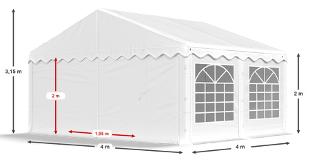4x4 m Namiot ogrodowy - Ekonomiczny (art. 1479)