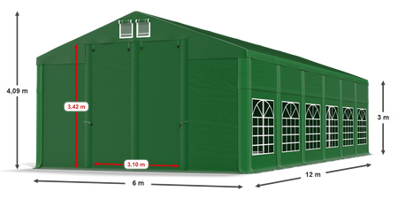 6x12 m Namiot imprezowy - Klasyk (art. 47332)