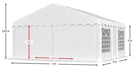 3x5 m Namiot ogrodowy - Ekonomiczny (art. 965837)