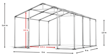 5x6 m Namiot imprezowy - Klasyk (art. 8003)