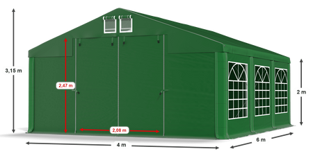 4x6 m Namiot imprezowy - Klasyk (art. 55157)