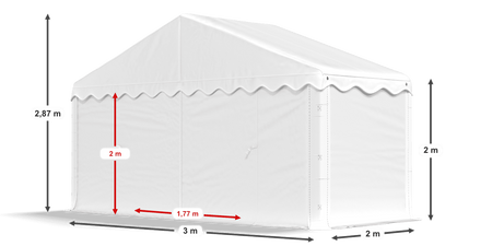 3x2 m Namiot magazynowy - Ekonomiczny (art. 966050)