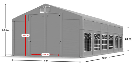 8x12 m Namiot imprezowy - Klasyk (art. 21621)