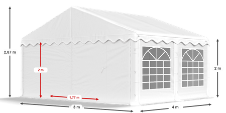 3x4 m Namiot ogrodowy - Ekonomiczny (art. 1)