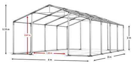 4x8 m Namiot imprezowy - Klasyk (art. 30797)