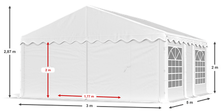 3x5 m Namiot ogrodowy - Ekonomiczny (art. 965837)