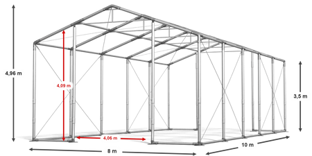 8x10 m Namiot magazynowy - Klasyk (art. 270595)