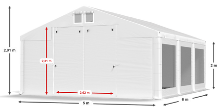5x6 m Namiot imprezowy - Komfort (art. 796736)