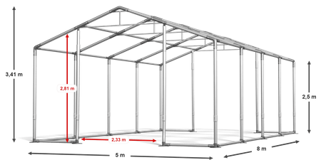 5x8 m Namiot imprezowy - Klasyk (art. 8253)