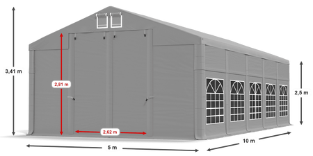 5x10 m Namiot imprezowy - Klasyk (art. 8522)