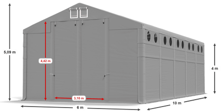 6x10 m Namiot magazynowy - Klasyk (art. 479319)